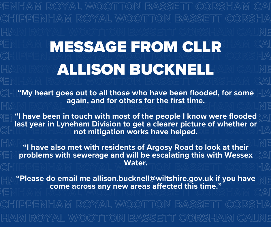 Message from Cllr Allison Bucknell