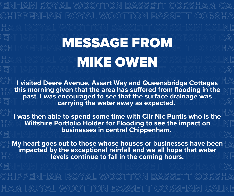 Message from Mike Owen