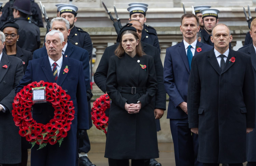 Michelle Donelan at the Cenotaph 