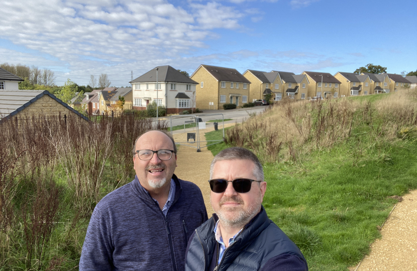 Cllr Peter Hutton and Michael Owen