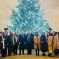 Image of people in front of Christmas Tree in Westminster Hall